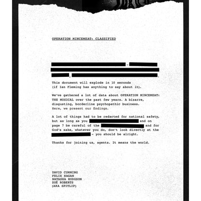 Official Souvenir Brochure - "Classified: The Mission Behind the Musical"